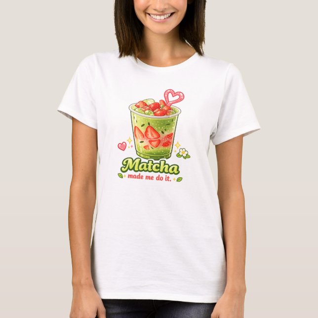Matcha grönt te t shirt (Framsida)