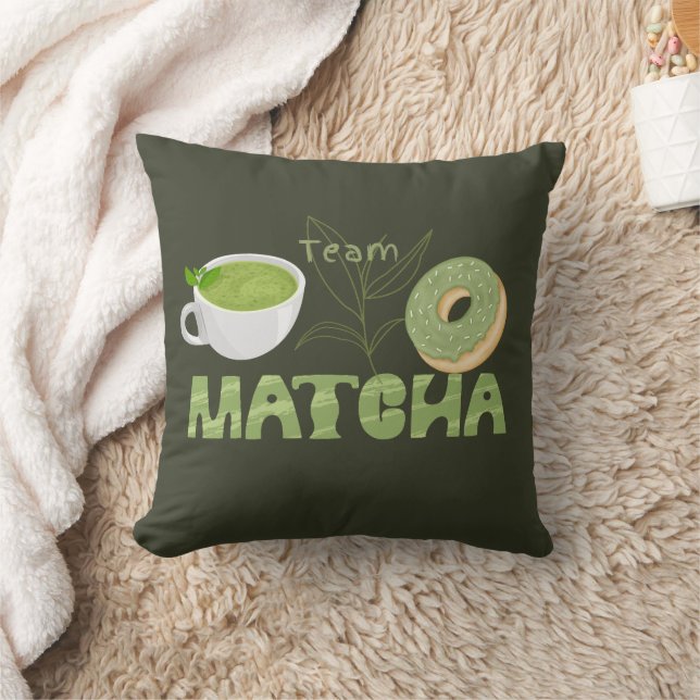 Matcha Grönt Tea, allt är bättre med matcha Kudde (Filt)
