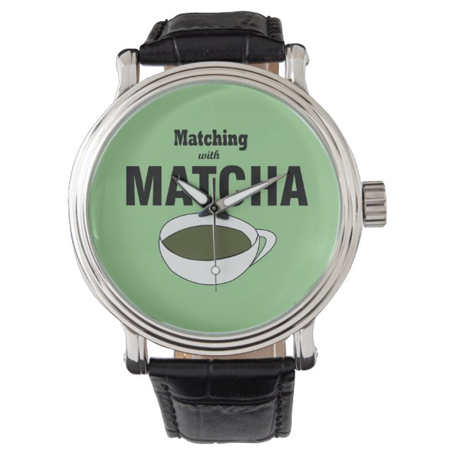 Matcha Grönt Tea Armbandsur (Framsida)
