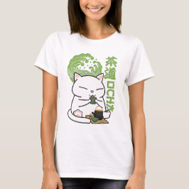 Matcha Grönt Tea Cat T Shirt