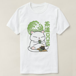 Matcha Grönt Tea Cat T Shirt