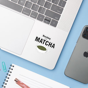 Matcha Grönt Tea Klistermärken