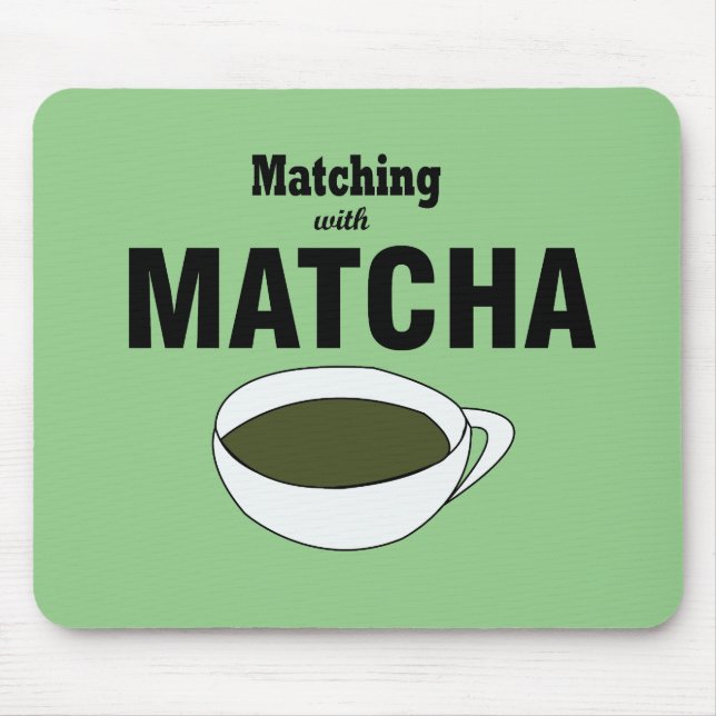 Matcha Grönt Tea Musmatta (Framsidan)