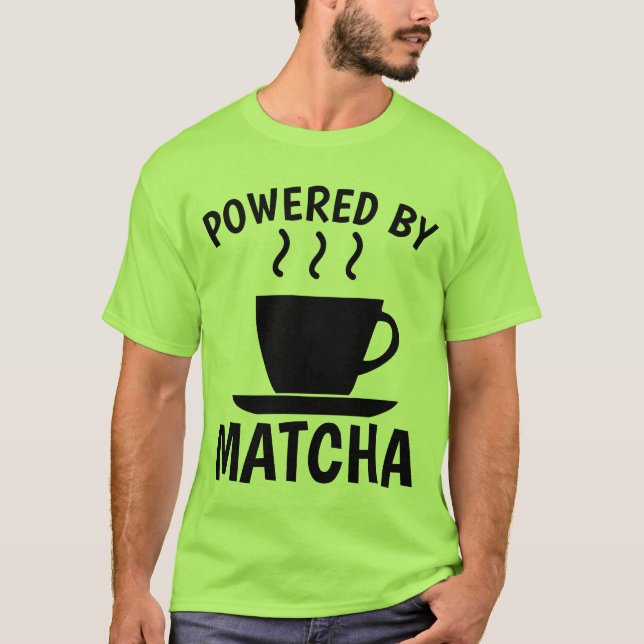 MATCHA Grönt TEA T-Shirts (Framsida)