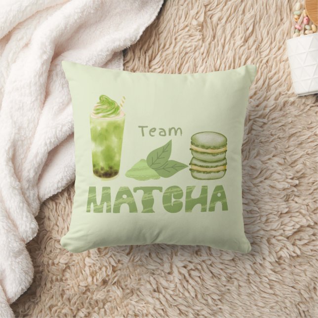 Matcha Grönt Tea, Team Matcha Kudde (Filt)