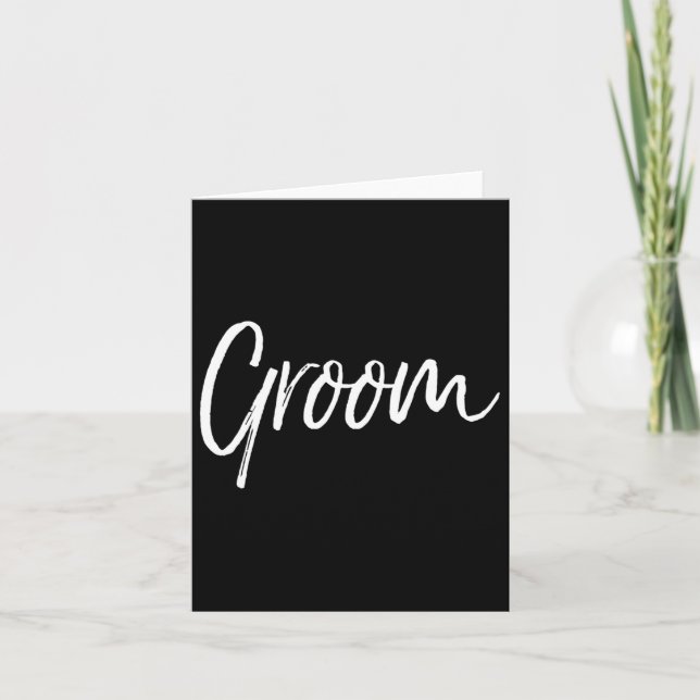 Matcha hämta Redots &stämpel; Groom Bröllop G Kort (Framsida)