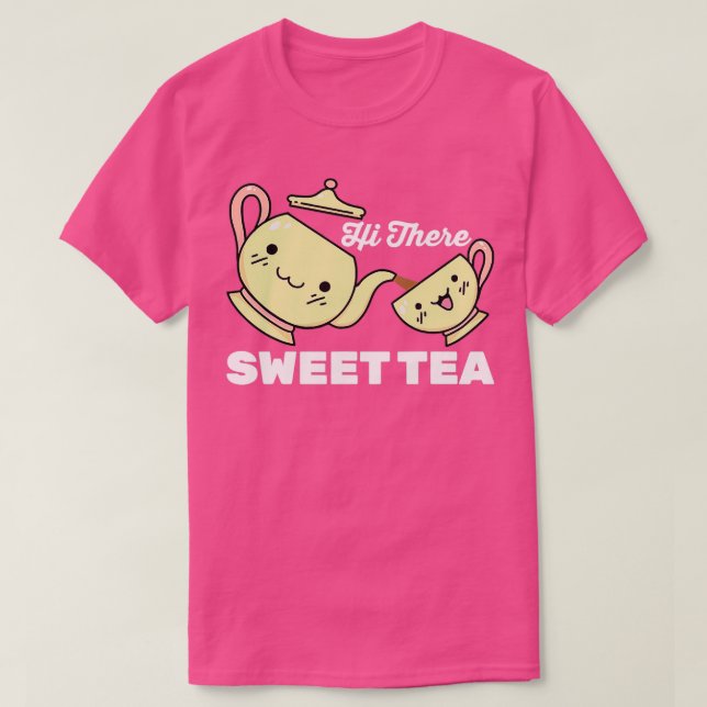 Matcha Hi Det Sweet Tea Caffeine T Shirt (Design framsida)