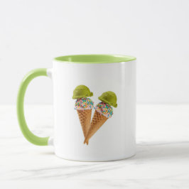  Matcha ice cream mug Mugg