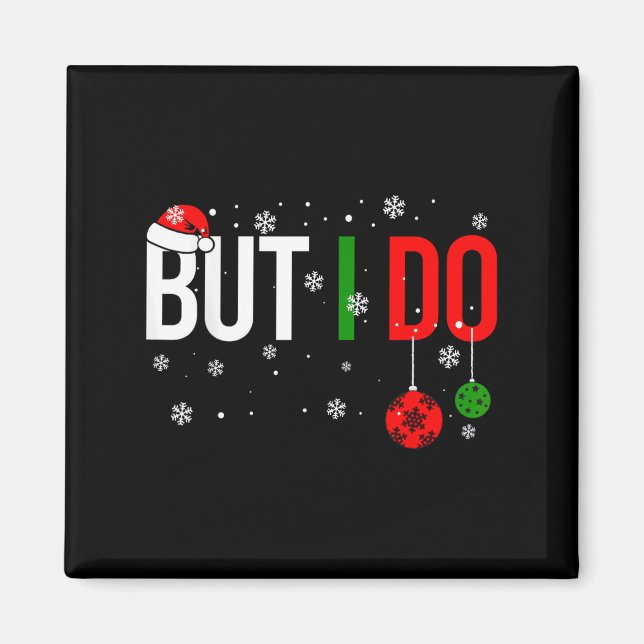 Matcha inte julklappar, men jag gör roligt magnet (Framsidan)
