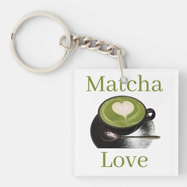 Matcha Kärlek Nyckelring (Framsidan)