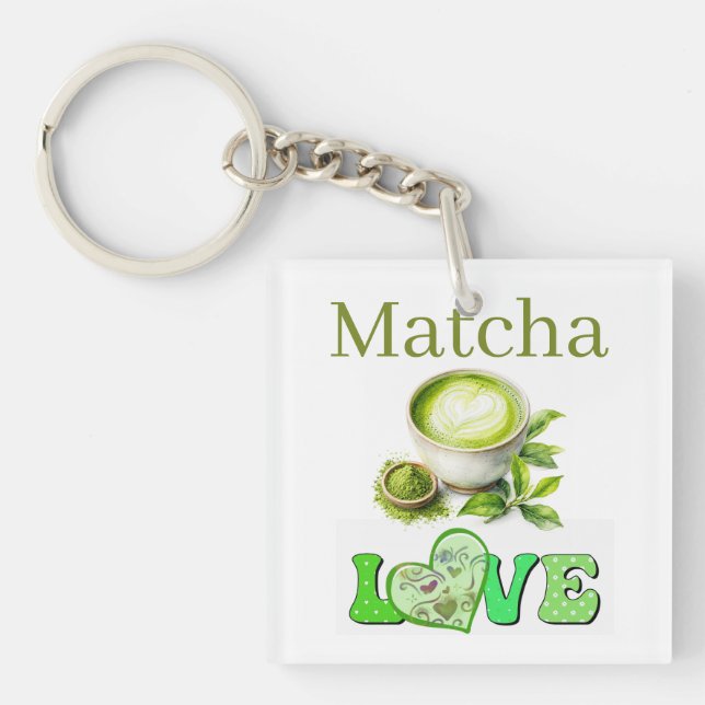 Matcha Kärlek Nyckelring (Framsidan)