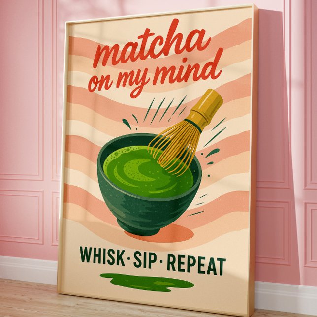 Matcha Kitchen Drink Älskare Trendig Wall Poster (Skapare uppladdad)