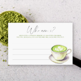 Matcha kopp Bröllopsdusch Vem är jag spel Brevpapper