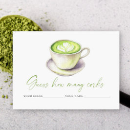 Matcha kopp Hur många korkar bröllopsspel Tilläggskort