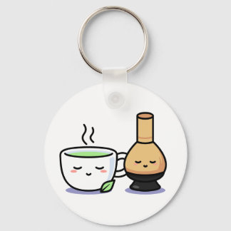 Matcha Kopp Whisk Japansk Grönt Tea Tecknad Nyckelring