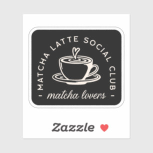 Matcha latte älskare citat klistermärken