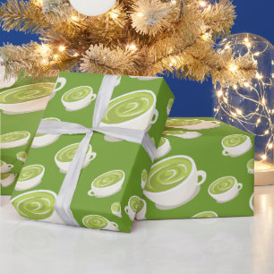 Matcha Latte sött Mönster kärlek Presentpapper