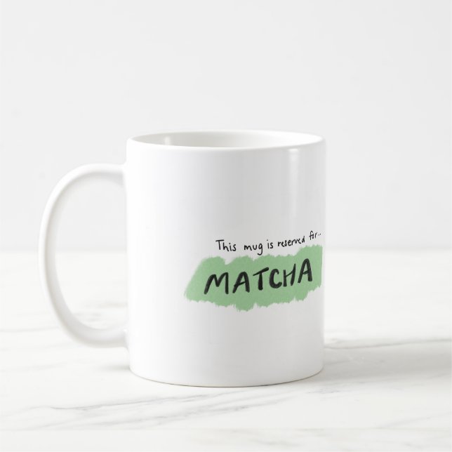 Matcha Lover, Mug Illustration Kaffemugg (Vänster)
