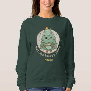Matcha Merry Vibes Julgran T Shirt