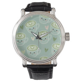 Matcha Moments Watch – Kawaii Green Tea Latte Time Armbandsur
