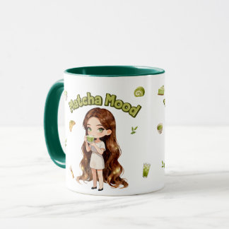 Matcha Mood Aesthetic Design Cute Green Tea Vibes Mugg