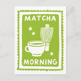 Matcha Morning Grönt Te Kök Vykort