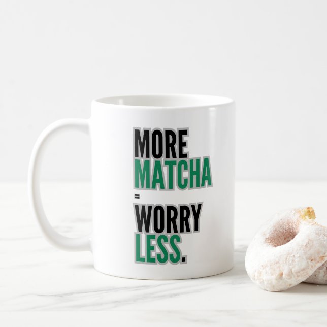 Matcha-mugg, MUG-gåva, Matcha-älskare gåva Kaffemugg (Med munk)