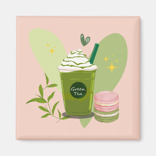 Matcha och Macarons Magnet