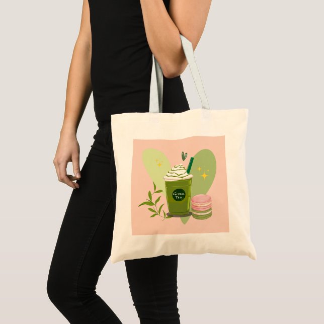 Matcha och Macarons Tygkasse (Framsida (produkt))