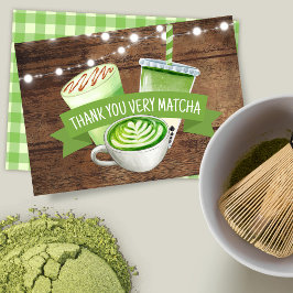 Matcha Platt Tackkort Tack Kort