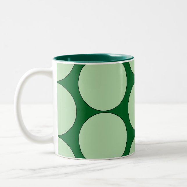 "MATCHA" POP BUBBLE Ceramic Coffee Mug Två-Tonad Mugg (Vänster)
