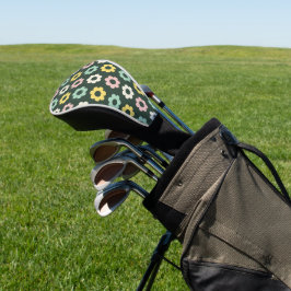 Matcha Salvia Grön Retro Blomma Golf Driver