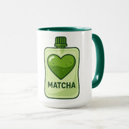Matcha Serum Pouch med hjärtdesign Mugg