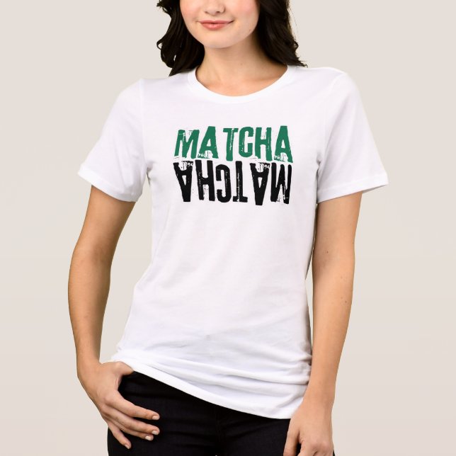  Matcha T-Shirt – Aesthetic Matcha Lover Tee  (Framsida)