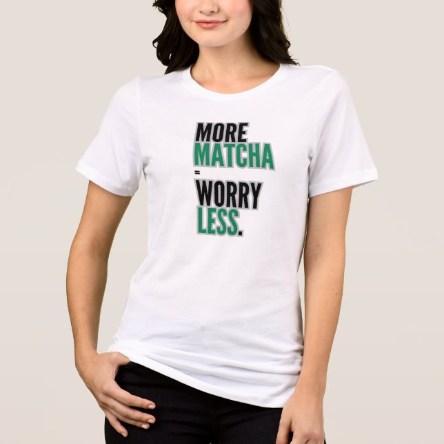 Matcha T-Shirt – Estetisk Matcha Älskare Tee (Framsida)