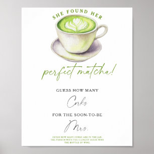Matcha te Bröllopsdusch Hur Många Korkar Poster