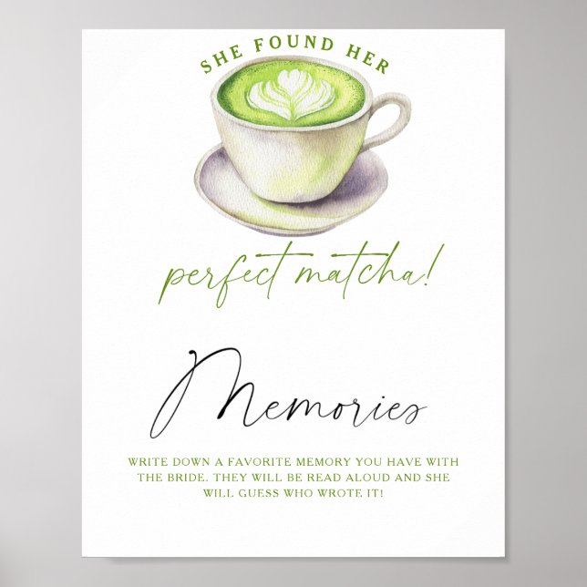 Matcha te-minnen med bruden poster (Framsidan)