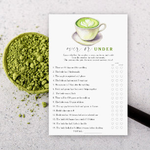 Matcha tea möhippa Över eller under spel