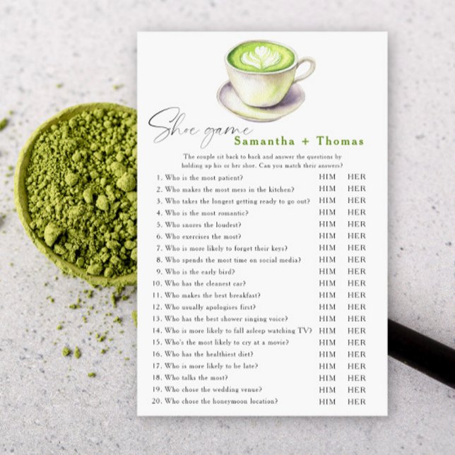 Matcha tea möhippa Shoe-spel (Skapare uppladdad)