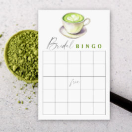 Matcha tea-Möhippan bingo-spel