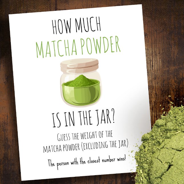 Matcha Temapartyspelskylt Poster (Skapare uppladdad)