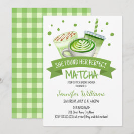 Matcha Thned Möhippa Inbjudningar