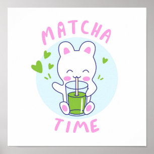 Matcha-tid Poster