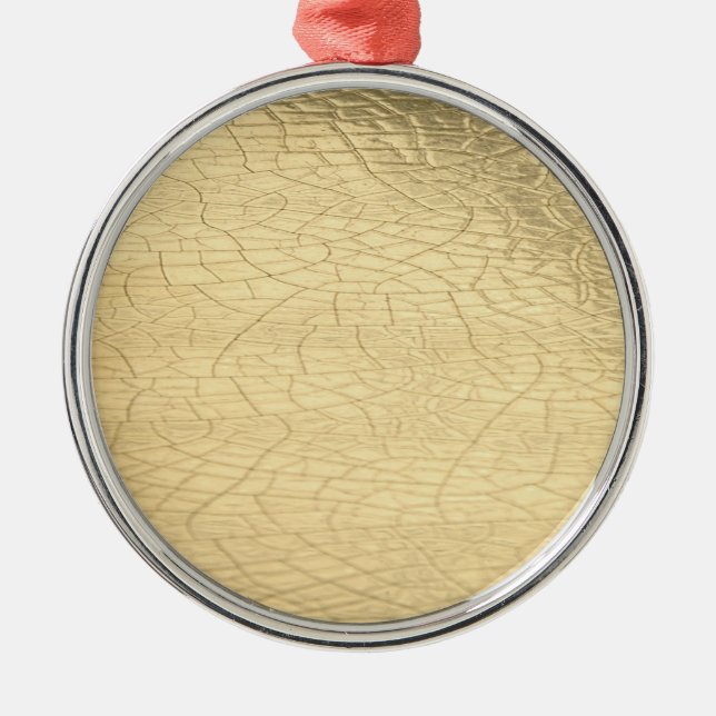 Matchad guld-sten julgransprydnad metall (Framsidan)