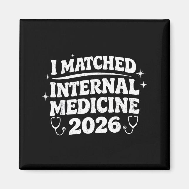 Matchade Internal Medicine Match Day 2026 Residenc Magnet (Framsidan)