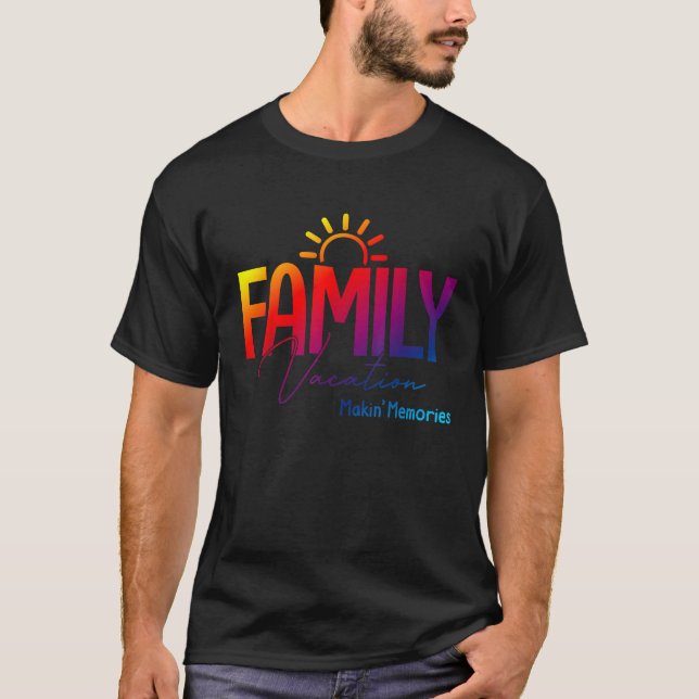 Matchande 2022-familjens videoklipp Skapar minnesb T Shirt (Framsida)