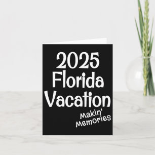 Matchande 2025 Florida familjesemester Skapa Minne Kort