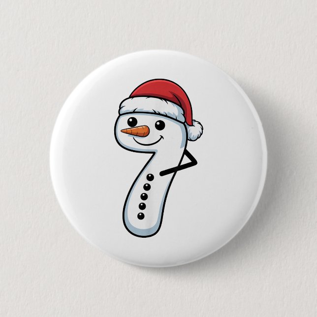 Matchande 67 Snömannen Par Jul Meme - Nummer Knapp (Framsida)
