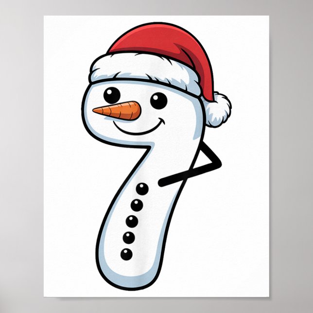 Matchande 67 Snömannen Par Jul Meme - Nummer Poster (Framsidan)