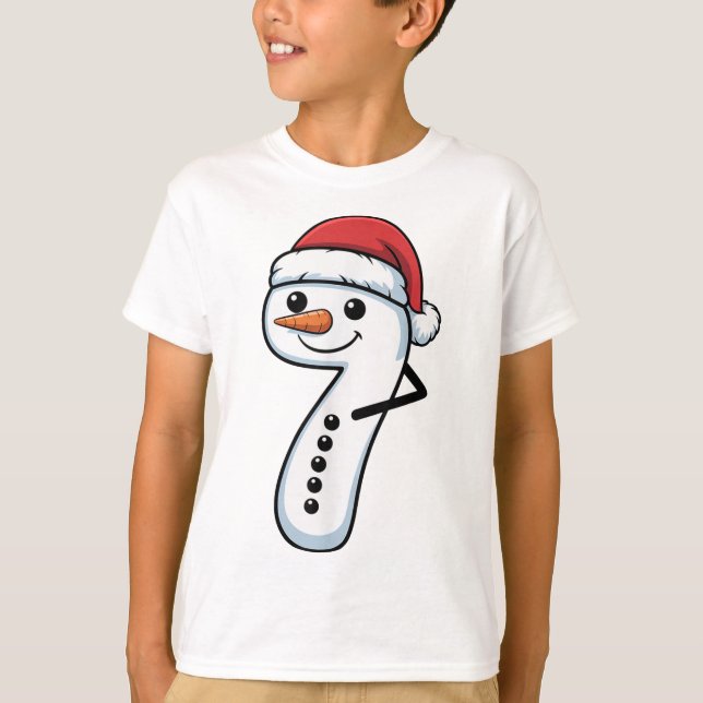 Matchande 67 Snömannen Par Jul Meme - Nummer T Shirt (Framsida)